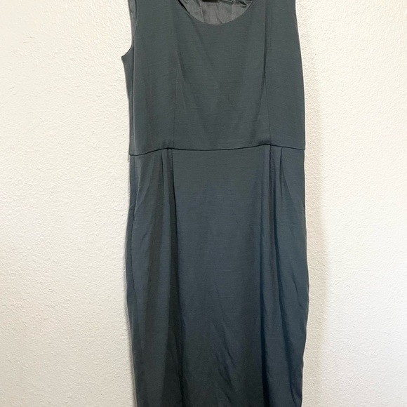 CATHERINE MALANDRINO Size Medium Black Wool Beaded Sleeveless Dress EUC - Picture 3 of 6